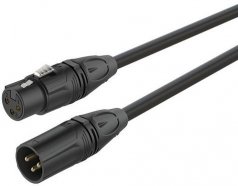 КОММУТАЦИЯ, РАЗЪЕМЫ, ПЕРЕХОДНИКИ ROXTONE GMXX200/5 кабель микрофонный 2x0.30 мм2., D=6.5мм, XLR(RX3F-BG BLACK) - XLR(RX3M-BG BLACK), длина 5 м