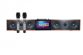 КАРАОКЕ СИСТЕМЫ ESTRADA HD Soundbar Караоке смарт система с встроенным жестким диском 1ТБ, профессиональной радиосистемой с двумя микрофонами и активной акустикой 2.1
