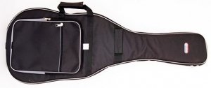 Lutner LEG-5 чехол для акустической гитары, ткань ПВХ600, утеплитель 20мм пенополиуретан, две лямки, карман, светоотражающая полоса, цвет чёрный от музыкального магазина МОРОЗ МЬЮЗИК