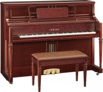 YAMAHA M3 SM акустическое пианино 118см., цвет SM - красное дерево, сатинированный, с банкеткой от музыкального магазина МОРОЗ МЬЮЗИК