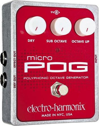 Electro-Harmonix Micro POG  гитарная педаль Polyphonic Octave Generator от музыкального магазина МОРОЗ МЬЮЗИК