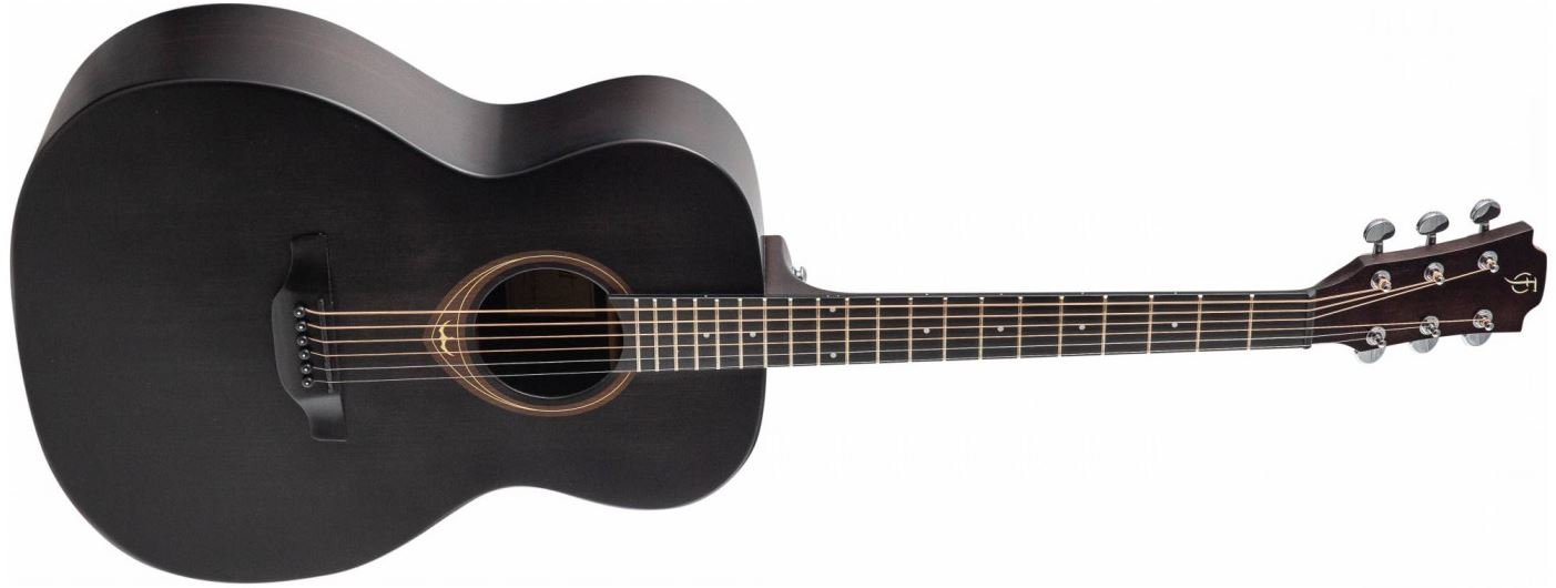 FLIGHT HPLD-500 EBONY акустическая гитара Гранд Аудиториум, в/дека массив ситхинской ели, н/дека обечайка HPL, цвет чёрного дерева от музыкального магазина МОРОЗ МЬЮЗИК