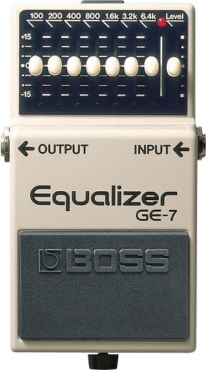 BOSS GE-7 педаль гитарная Equalizer. 7-полосный графический эквалайзер. от музыкального магазина МОРОЗ МЬЮЗИК