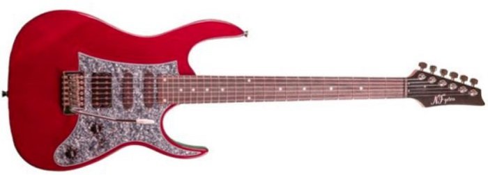 NF Guitars GR-22 (L-G3) MRD электрогитара 24 лада, форма Ibanez, S-S-H, корпус липа, гриф клён, тремоло стандарт, цвет бордо от музыкального магазина МОРОЗ МЬЮЗИК