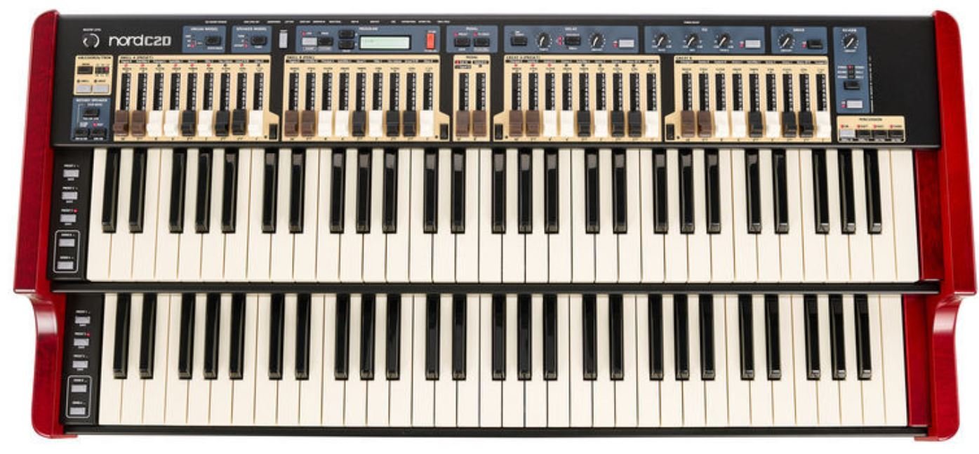 Clavia Nord C2D Combo Organ Электроорган, 2 мануала по 61 клав, эмуляция B3, 2 секц. регистров на мануал от музыкального магазина МОРОЗ МЬЮЗИК