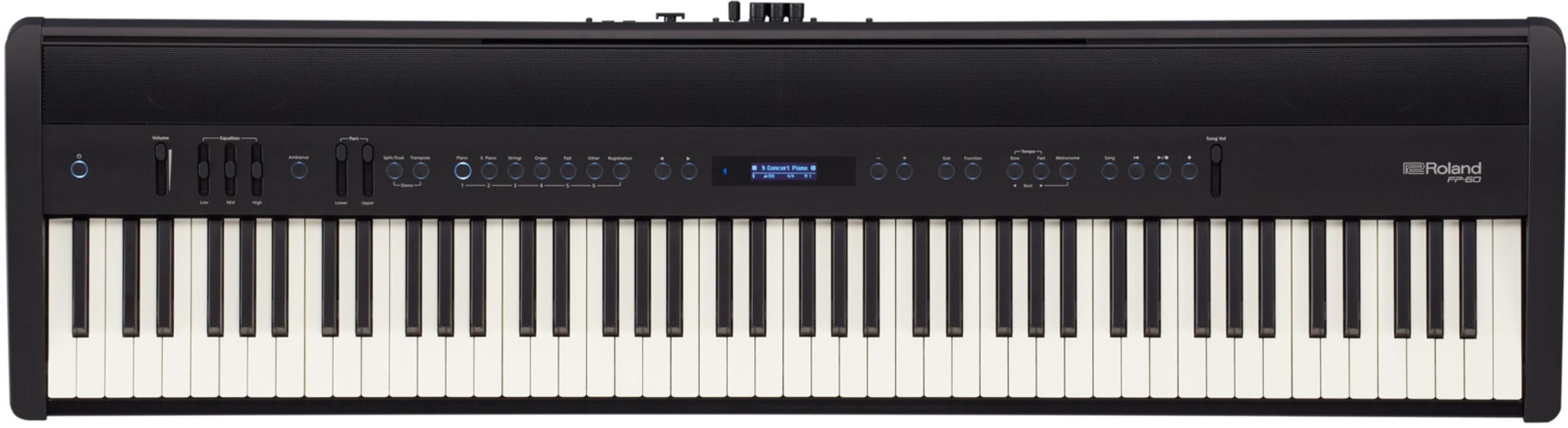Roland FP-60X-BK цифровое фортепиано, 88 клавиш эм.слоновой кости, технологиия SuperNATURAL Piano, 288 полифония от музыкального магазина МОРОЗ МЬЮЗИК