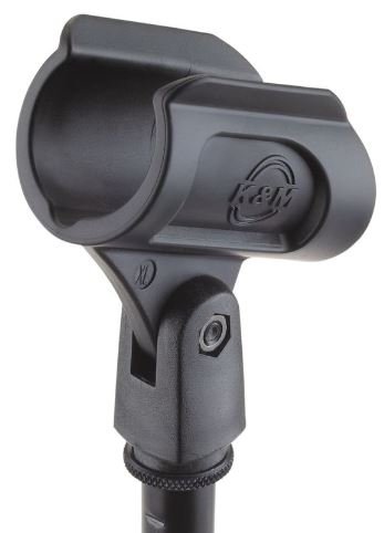 K&M 85070-000-55 эластичный держатель для микрофона 34-40 mm, чёрный от музыкального магазина МОРОЗ МЬЮЗИК