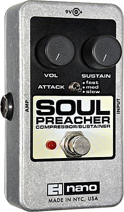 Electro-Harmonix Nano Soul Preacher  гитарная педаль Compressor от музыкального магазина МОРОЗ МЬЮЗИК