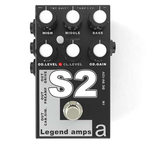 AMT Electronics S-2 Legend Amps 2, Двухканальный гитарный предусилитель S2 (Soldano, Mesa/Boogie) от музыкального магазина МОРОЗ МЬЮЗИК