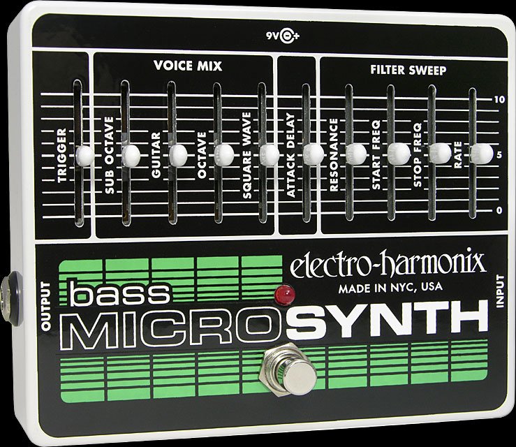 Electro-Harmonix Bass MicroSynth  аналоговый синтезатор для бас-гитары от музыкального магазина МОРОЗ МЬЮЗИК