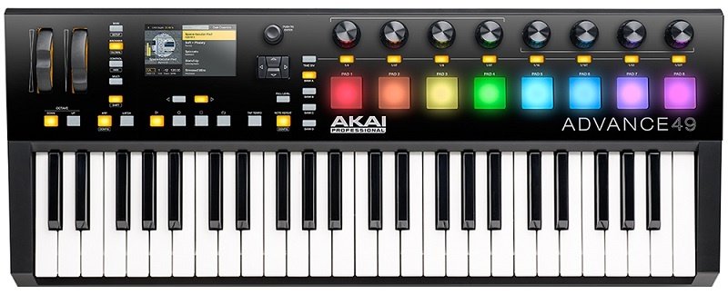 Akai ADVANCE 49 Advanced DAW Controller MIDI-клавиатура, 49 клавиш с послекасанием от музыкального магазина МОРОЗ МЬЮЗИК