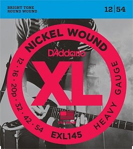 D'Addario EXL145 XL NICKEL WOUND Струны для электро-гитары Heavy 12-54 от музыкального магазина МОРОЗ МЬЮЗИК