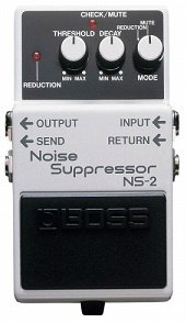 BOSS NS-2 педаль гитарная Noise Suppressor. Регуляторы: Threshold, Decay, Mode. от музыкального магазина МОРОЗ МЬЮЗИК