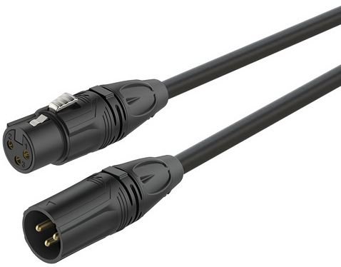 КОММУТАЦИЯ, РАЗЪЕМЫ, ПЕРЕХОДНИКИ ROXTONE GMXX200/1 кабель микрофонный 2x0.30 мм2., D=6.5мм, XLR(RX3F-BG BLACK) - XLR(RX3M-BG BLACK), длинна 1 м