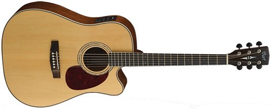 CORT MR710F-NS MR Series электро-акустическая гитара с вырезом, массива ситхинской ели, Fishman Presys EQ, натуральный матовый от музыкального магазина МОРОЗ МЬЮЗИК