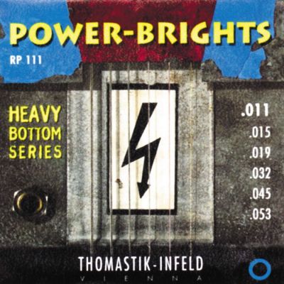 Thomastik RP111 Power-Brights Heavy Bottom Комплект струн для электрогитары, 11-53 от музыкального магазина МОРОЗ МЬЮЗИК