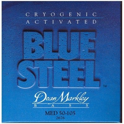 DeanMarkley 2676 Blue Steel Bass MED - струны для 4-стр. бас-гит. (нержав, заморозка) толщина 50-105 от музыкального магазина МОРОЗ МЬЮЗИК