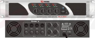 VOLTA PA-4.600 Усилитель мощности четырёхканальный. Мощность (8/4/2 Ом)  - 4х400 Вт/ 4х600 Вт/ 4х780 от музыкального магазина МОРОЗ МЬЮЗИК