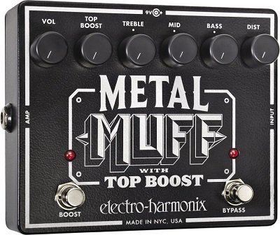 Electro-Harmonix Metal Muff w/ Top Boost  гитарная педаль Metal Distortion от музыкального магазина МОРОЗ МЬЮЗИК