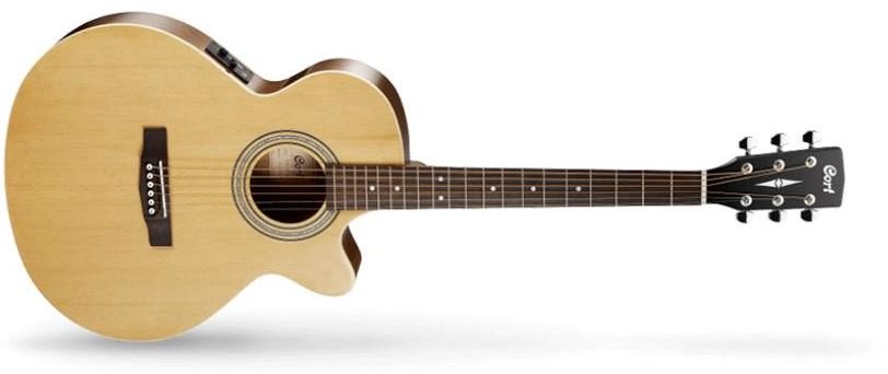 CORT SFX-ME-NAT SFX Series электро-акустическая гитара с вырезом, верхняя дэка ель, задняя дэка / обечайки красное дерево, цвет натуральный от музыкального магазина МОРОЗ МЬЮЗИК