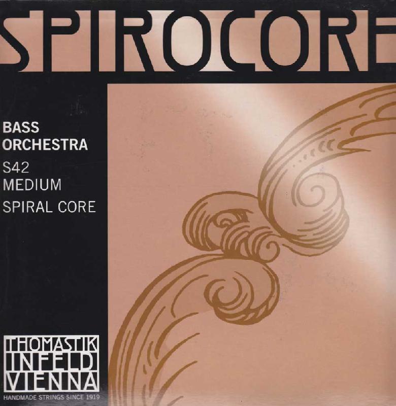 Thomastik S42 Spirocore Комплект струн для контрабаса размером 4/4, оркестровые от музыкального магазина МОРОЗ МЬЮЗИК