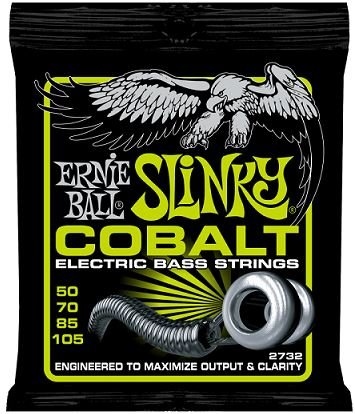 Ernie Ball 2732 струны для бас-гитары Cobalt Bass Regular Slinky (50-70-85-105) натяжение среднее, обмотка кобальт, сердцевина стальная, шестигранная от музыкального магазина МОРОЗ МЬЮЗИК