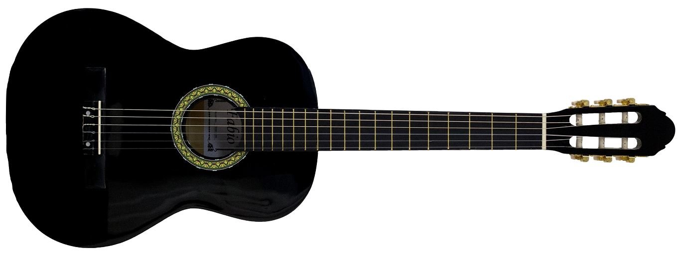 Fabio FB3910 BK классическая гитара шестиструнная полноразмерная 4/4, цвет черный глянец от музыкального магазина МОРОЗ МЬЮЗИК