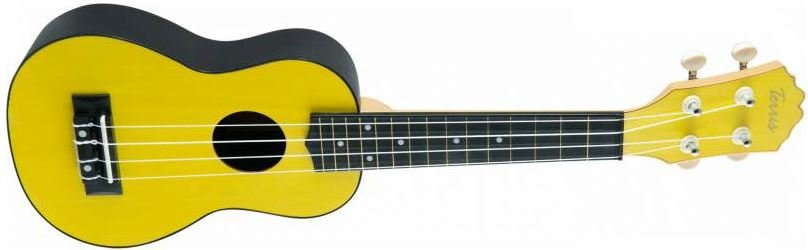 TERRIS PLUS-50 YW укулеле сопрано, верхняя дэка липа, корпус/гриф пластик, цвет жёлтый от музыкального магазина МОРОЗ МЬЮЗИК
