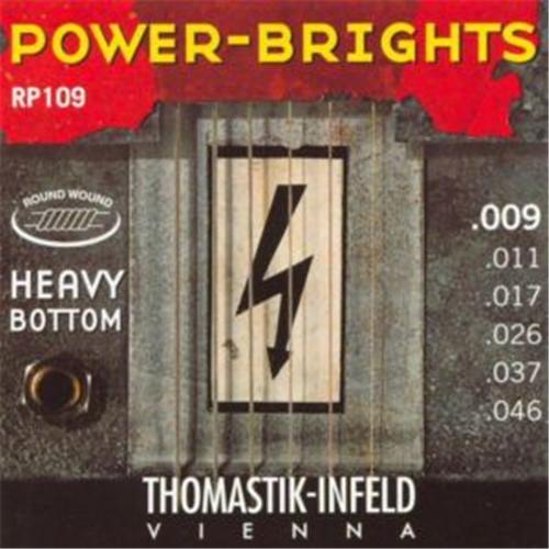Thomastik RP109 Power-Brights Heavy Bottom Комплект струн для электрогитары, 9-46 от музыкального магазина МОРОЗ МЬЮЗИК