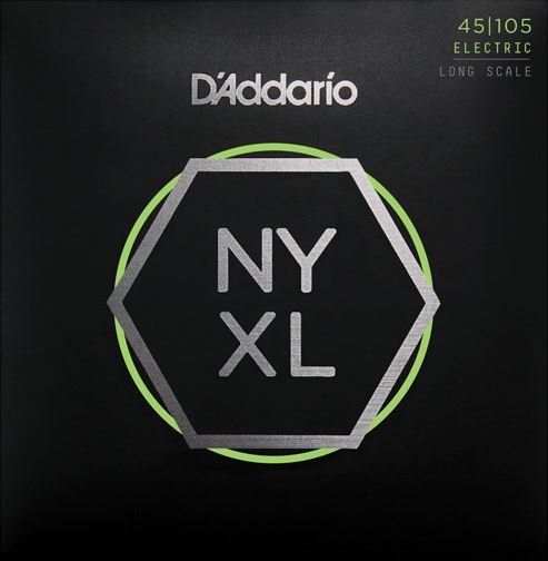 D'Addario NYXL45105 струны для бас-гитары, Long Scale, L Top/Med Bottom, 45-105 от музыкального магазина МОРОЗ МЬЮЗИК