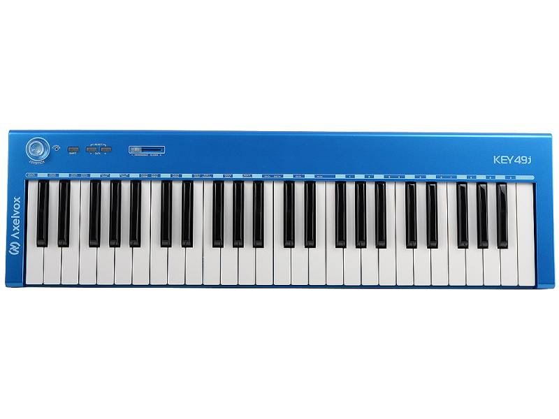 Axelvox KEY49j blue 4-октавная (49 клавиш) динамическая MIDI клавиатура USB, 3 кнопки, джойстик (Pit от музыкального магазина МОРОЗ МЬЮЗИК