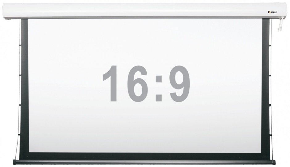 Digis DSTP-16903 Экран настенный с электроприводом с системой натяжения по бокам, 16:9, 100" (227x160).  от музыкального магазина МОРОЗ МЬЮЗИК