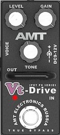 AMT Electronics VtD-2 Vt-Drive mini Гитарная педаль перегруза от музыкального магазина МОРОЗ МЬЮЗИК