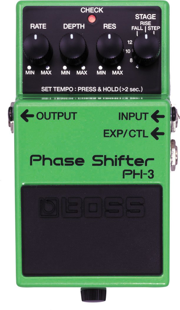 BOSS PH-3 педаль гитарная Phase Shifter. Регуляторы: Rate, Depth, Res, Stage от музыкального магазина МОРОЗ МЬЮЗИК