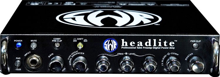 SWR HEADLITE™ - 400w Bass Head, Class D Power amp with Tube Preamp ,басовый усилитель с ламповым пре от музыкального магазина МОРОЗ МЬЮЗИК