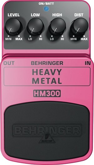 Behringer HM300 педаль эффектов "хэви метал"дисторшн от музыкального магазина МОРОЗ МЬЮЗИК