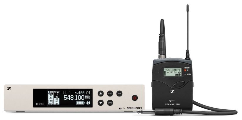 Sennheiser EW 100 G4-CI1-A1 инструментальная радиосистема серии G4 Evolution 100 UHF (470-516 МГц) от музыкального магазина МОРОЗ МЬЮЗИК