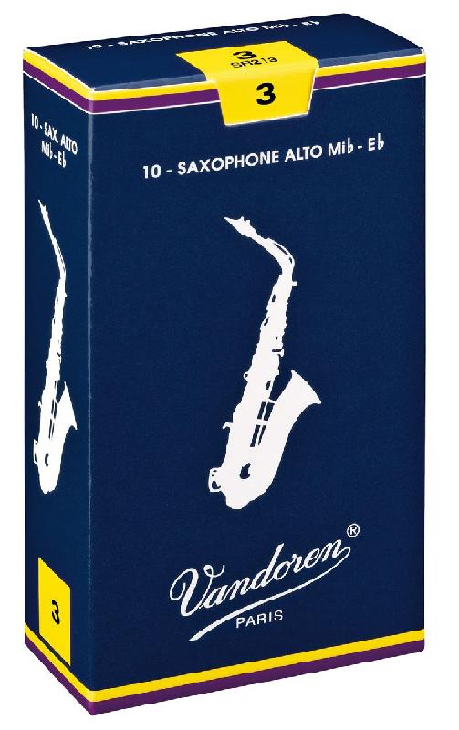 Vandoren SR2125 (№ 2-1/2) Трость для саксофона альт, серия Traditional, упаковка 10 штук от музыкального магазина МОРОЗ МЬЮЗИК