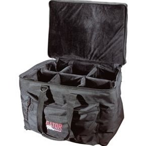 GATOR GP-40- сумка для перкуссии, нейлон, черная, с разделителями от музыкального магазина МОРОЗ МЬЮЗИК