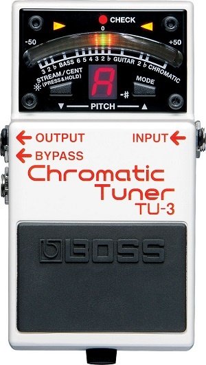 BOSS TU-3 педаль гитарная Chromatic Tuner. Индикатор Check от музыкального магазина МОРОЗ МЬЮЗИК
