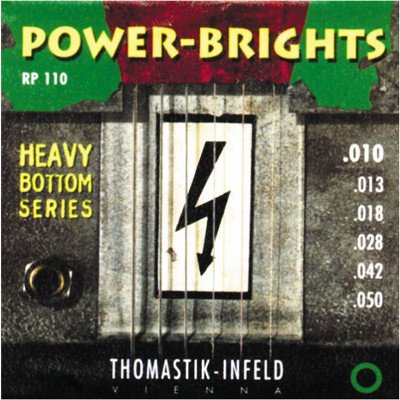 Thomastik RP110 Power-Brights Heavy Bottom Комплект струн для электрогитары, 10-50 от музыкального магазина МОРОЗ МЬЮЗИК