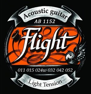 FLIGHT AB1152 струны для акустической гитары, 11-52, фосфорная бронза, натяжение Super Light от музыкального магазина МОРОЗ МЬЮЗИК