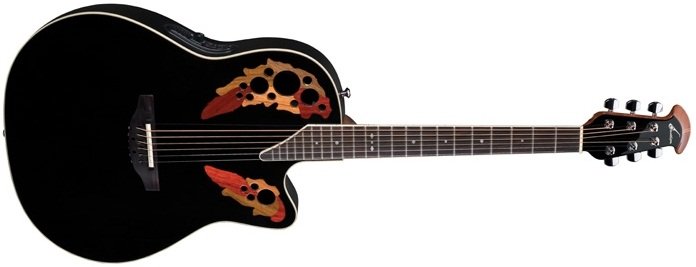 OVATION 2778AX-5 Elite® Standard - Black гитара электроакустическая, 6 струнная, "roundback" с глубоким вырезом, цвет черный от музыкального магазина МОРОЗ МЬЮЗИК