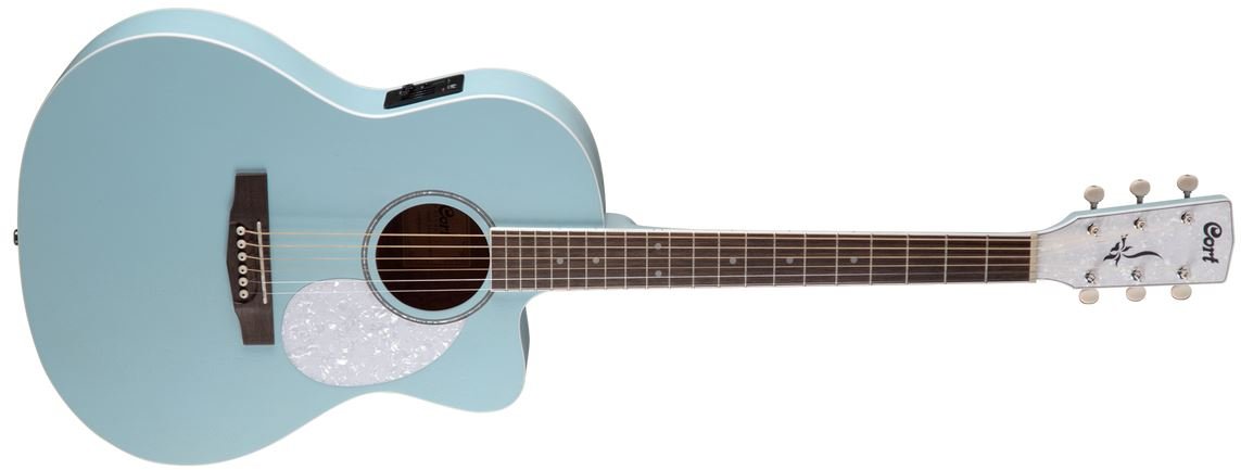 CORT Jade-Classic-SKOP Jade Series Электро-акустическая гитара, голубая от музыкального магазина МОРОЗ МЬЮЗИК