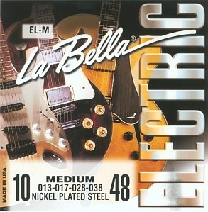 La Bella EL-M Medium 10-48 Комплект струн для электро-гитары. Верхние струны - сталь от музыкального магазина МОРОЗ МЬЮЗИК