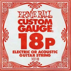 Ernie Ball 1018 струна для электро и акустических гитар. Сталь, калибр .018 от музыкального магазина МОРОЗ МЬЮЗИК