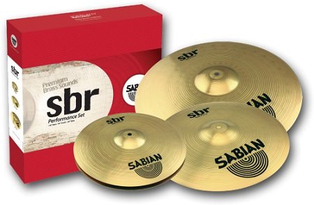SABIAN SBR Performance Set (14'' Hi-hats, 16'' Crash 20'' Ride) комплект тарелок от музыкального магазина МОРОЗ МЬЮЗИК