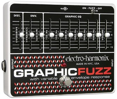 Electro-Harmonix Graphic Fuzz  гитарная педаль EQ/Distortion/Sustainer от музыкального магазина МОРОЗ МЬЮЗИК