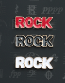JAZZ-B Брошь-значок ROCK эмаль (2 цвета) от музыкального магазина МОРОЗ МЬЮЗИК
