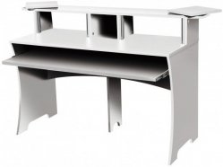GLORIOUS Workbench white стол аранжировщика, 2 рэковые стойки х 4U, цвет белый, из 2-х коробок от музыкального магазина МОРОЗ МЬЮЗИК